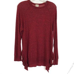 Size Small Anthro Postage Stamp Marled Knit Top